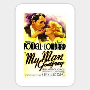 my man godfrey Sticker